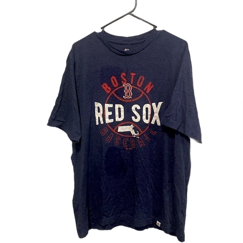 Boston Red Sox Baseball Navy Blue Tee Size XL